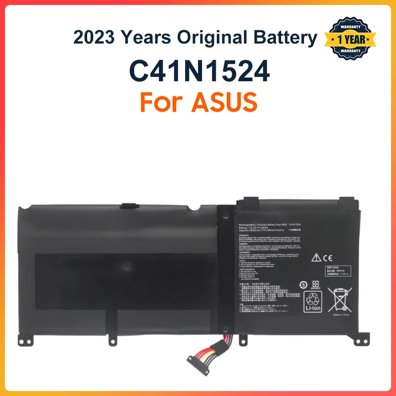 

C41N1524 Laptop Battery for ASUS Zenbook Pro UX501VW UX501JW G501VW N501VW-2B N501VW G501VW-FY081T N501JW-2B 60WH