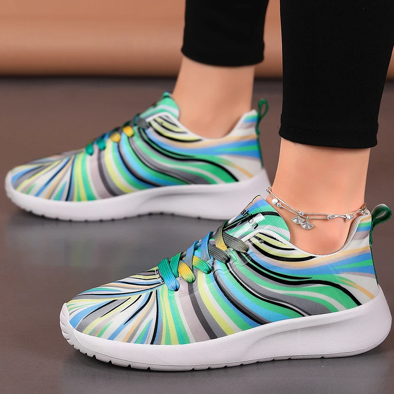 Women's Colorful Fashion Sneakers - Stylish Casual Sports Shoes