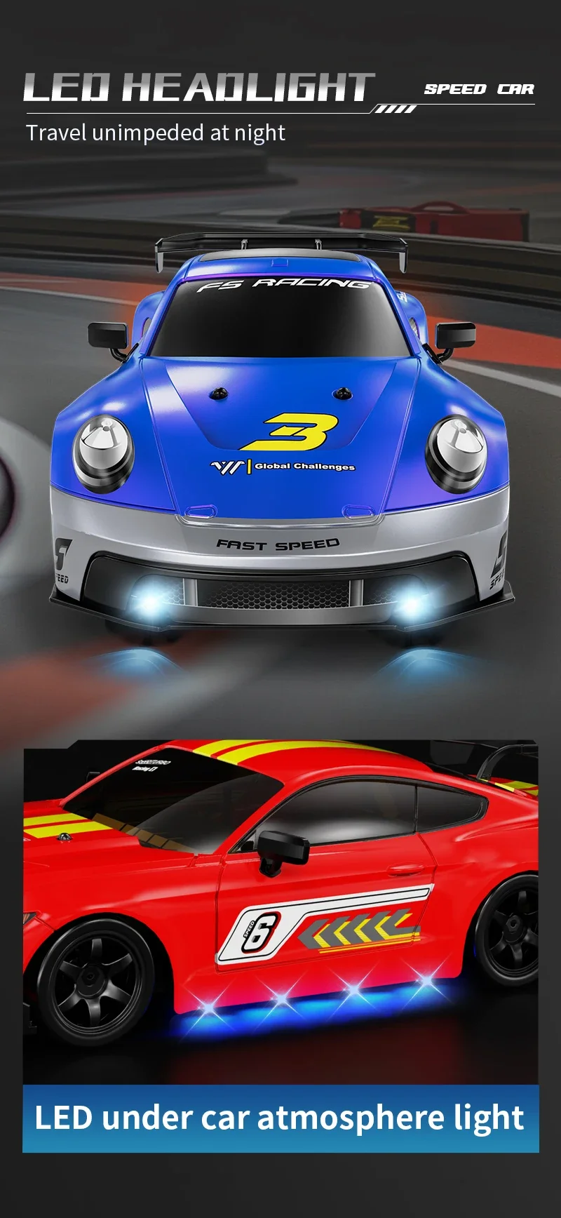 RC28 1:16 2.4G 4WD Electric RC Racing Car High Speed Drift Remote Radio Control Car Toy Gifts For Boys Kids Children