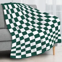 Classic and stylish checkerboard flannel blanket - perfect gift - suitable for all seasons, suitable for sofa, bed, office, camp 2