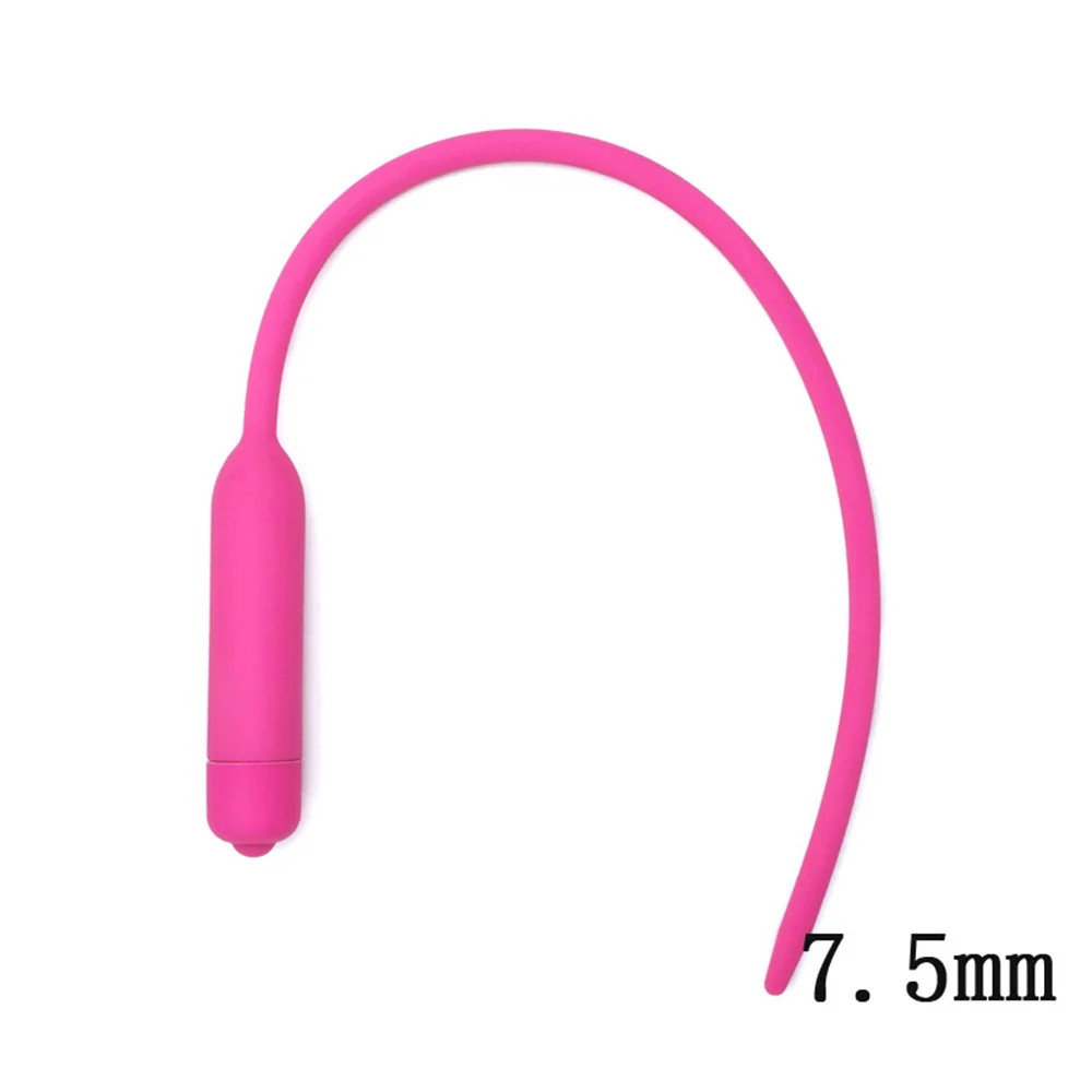 Sex toys Urethral Sounds Catheter Vibrating Wand Massager Small Waterproof Handheld Cordless Massager for Male Red