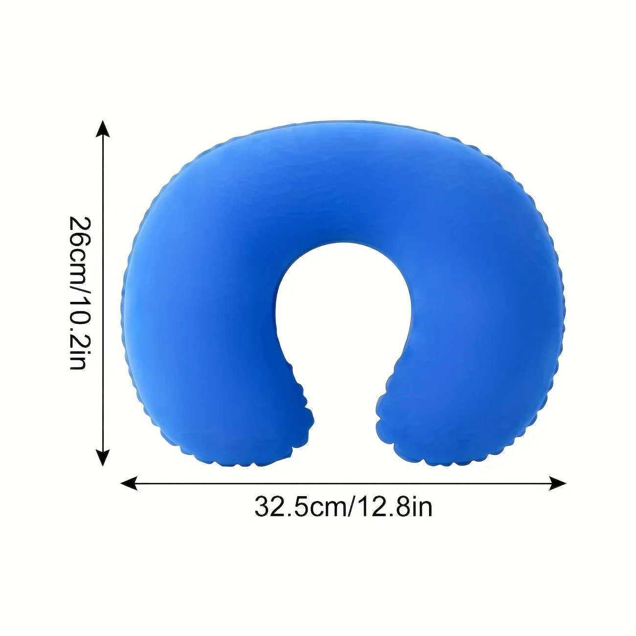 5 colors of silicone inflatable travel neck pillow, portable suede PVC travel pillow, comfortable support for head and neck 3