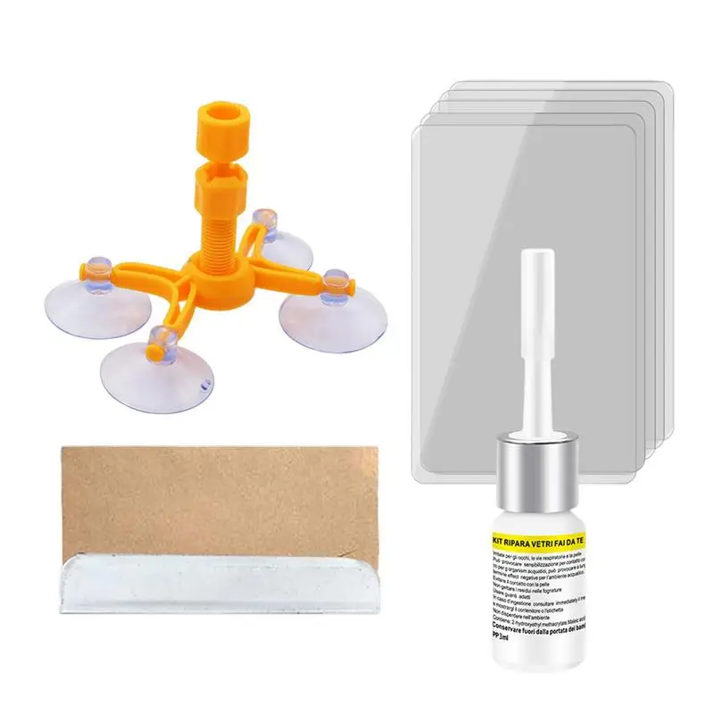 Car Windshield Cracked Repair Kit Auto Glass Repair Kit Windshield DIY Repair Tools Glass Impact Scratch Resin Repair Agent 2