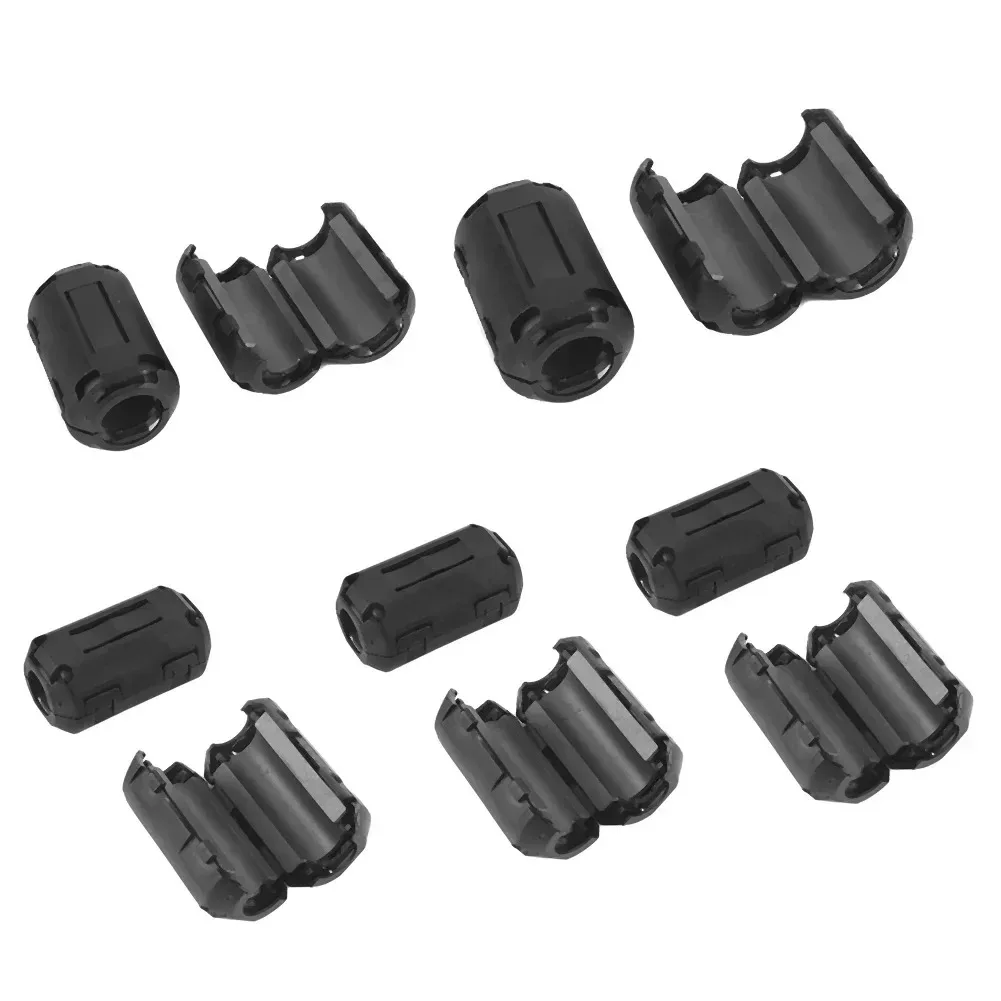 22pcs 클립온 페라이트 링 코어 비드 초크 RFI EMI 노이즈 억제기 케이블 클립 USB 오디오 비디오 전원 코드용