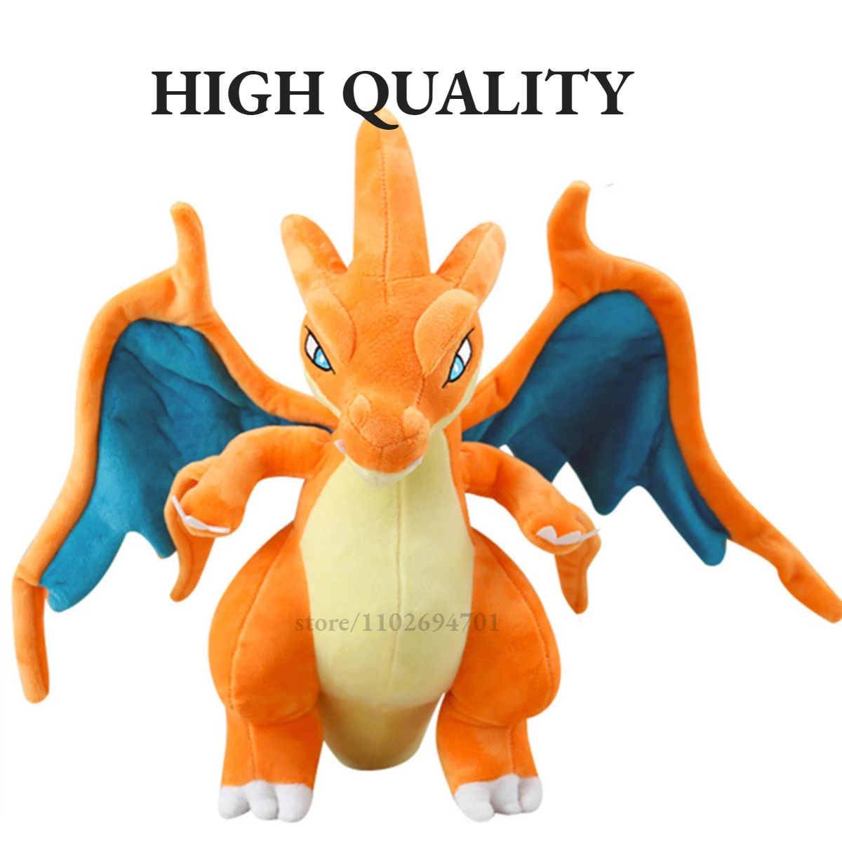 Em promoção! A Takara Tomy 24cm Pokemon Shiny Charizard De Pelúcia Preto  Dragão De Pelúcia Cartoon Macio Boneca De Presente Das Crianças