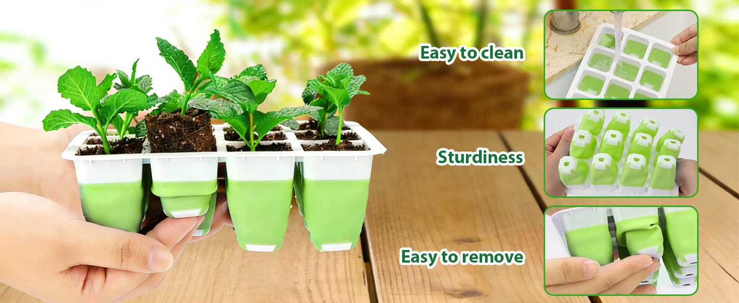 Silicone Seedling Starter Trays