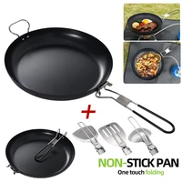 Nonstick Frying Pan Outdoor Camping Cookware Foldable Shovel Ladle Frypan with Scratch-resistant Coating Pot for Hiking Picnic 1