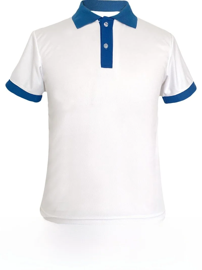 Blue White School Uniform Set with Zipper And  Performance Outfit for College Students Class Uniform DIY Polyester Casu... - 5