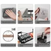 Bathroom Storage Rack No Drill Shelves Wall Mount Corner Shelf Shower Holder For WC Shampoo Organizer Bathroom Accessories 6