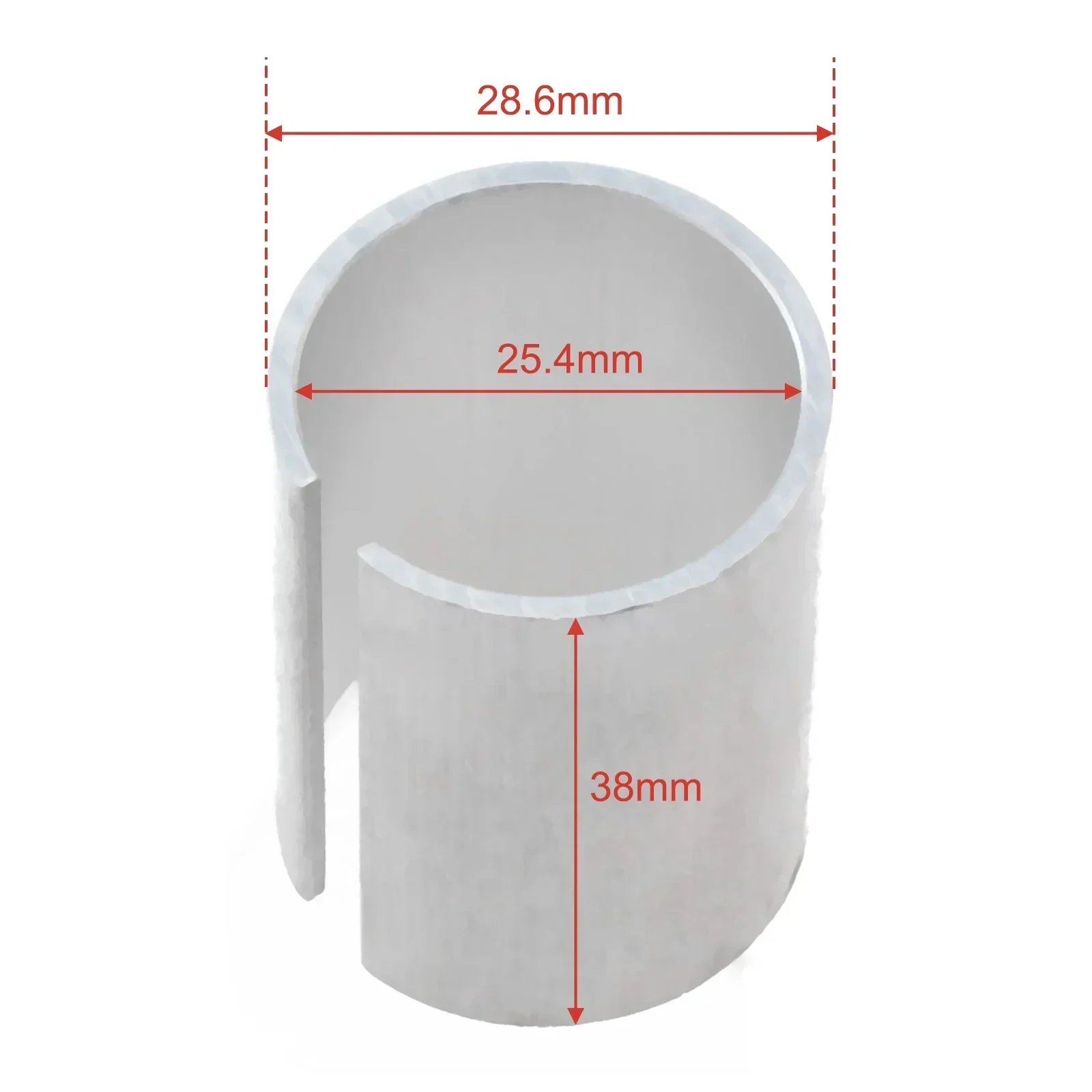 Enhanced Aluminum Steerer Stem Shim Adaptor - 1 1/8 to 1 (Silver Edition) - Premium Cycling Accessory