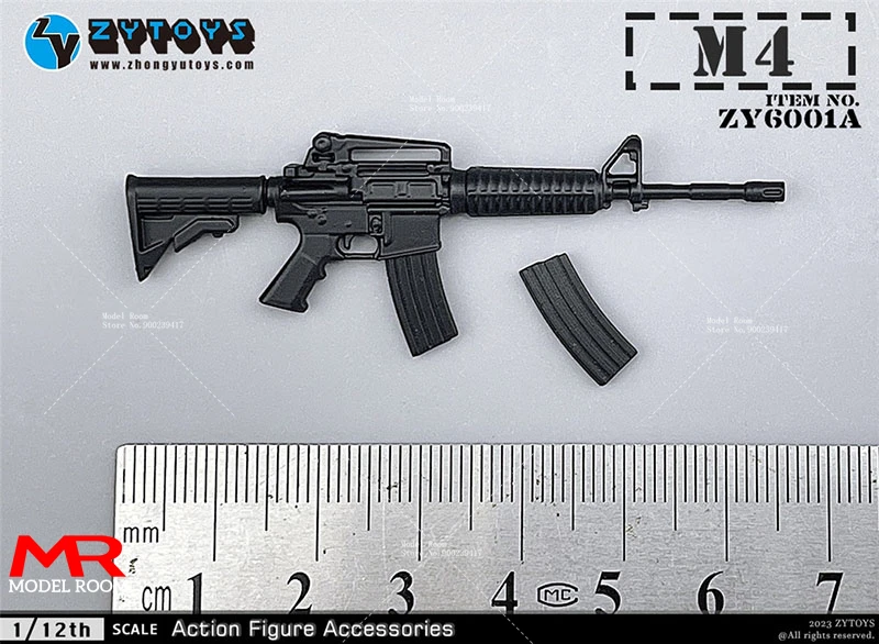 ZYTOYS ZY6001 ZY6002 ZY6003 ZY6008 1/12 Skala MP5 M4 AK47 P90 M1887 Soldat Gun Modell Szene Requisiten Fit 6'' Action Figur Körper – Detail 1