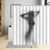 Women Shadow Pattern Shower Curtain Sexy Girl Portrait Painting Fabric Waterproof Bathroom Curtains For Home Decor With Hooks 1
