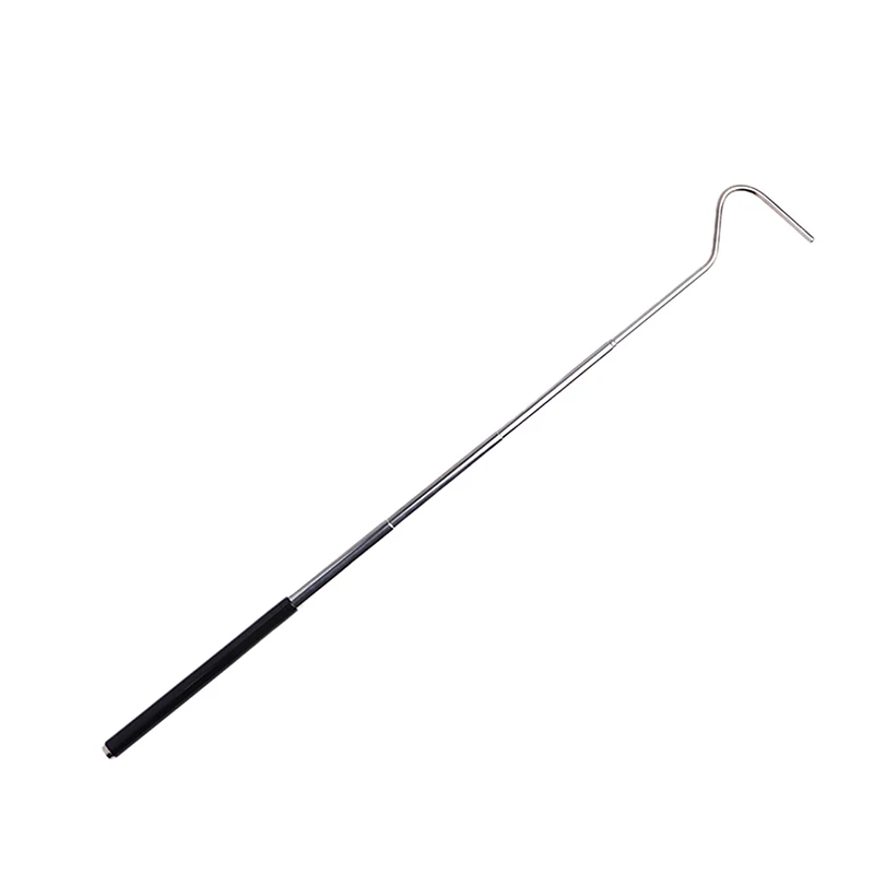 1Pc Snake Hook Retractable Professional Snake Catching Tool Convenient Stainless Steel Reptiles Hook Tongs Accessories Snake Catching Tool