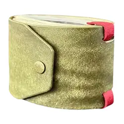 Sleek Multifunctional Cash Wrap Wallet with Clasp - Lightweight Money Holder Organizer for Travel & Festive Occasions (Green)