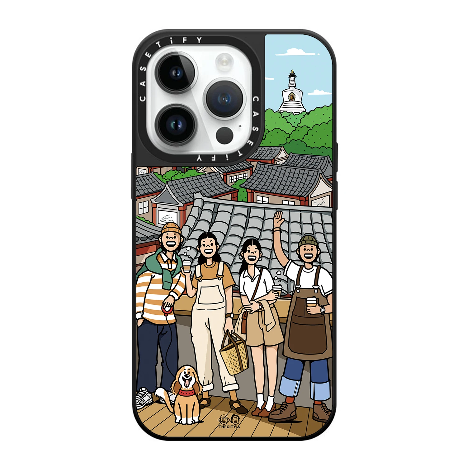 

Caseti mirror tourism background suitable for Apple iPhone15promax phone case to protect all -inclusive anti -falls
