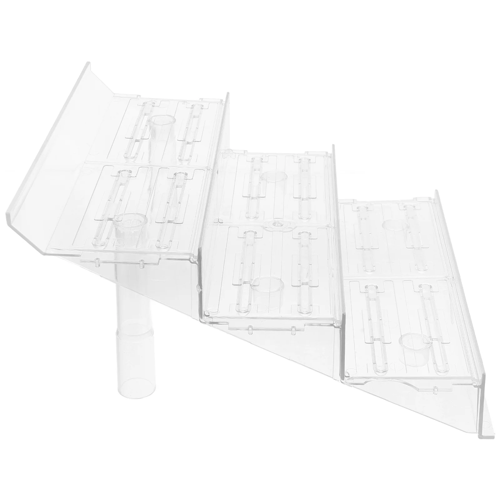 Plastic Display Stand 3 Tiered Retail Display Stand Vendors Shelf For Fruits Vegetable Cupcake Candy Jewelry Farmers Mar