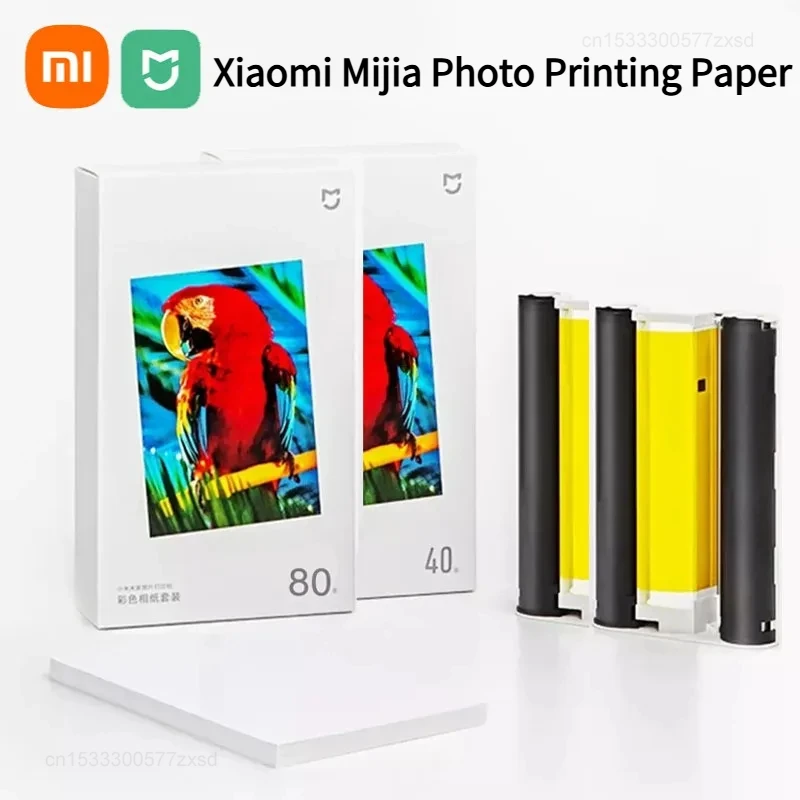 Photo printing paper Xiaomi Mijia 6 inches photo printing paper for Xiaomi Mijia Mi Photo Printer 1S 40Pcs/80Pcs