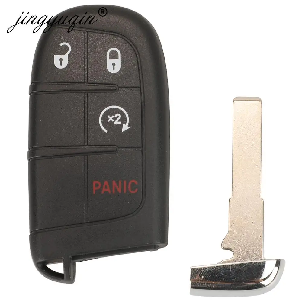 Key Shell SIP22 Blade Smart Remote Car Fob for Jeep Renegade Compass 3/4/5 Buttons