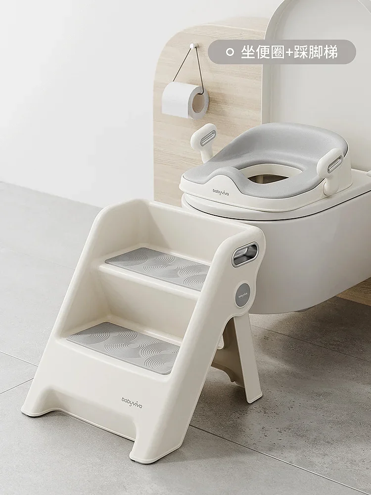 Jemyda Taburete de 2 escalones para niños, taburete para lavabo de baño,  taburete antideslizante para niños para entrenamiento de inodoro, taburete  – Yaxa Colombia