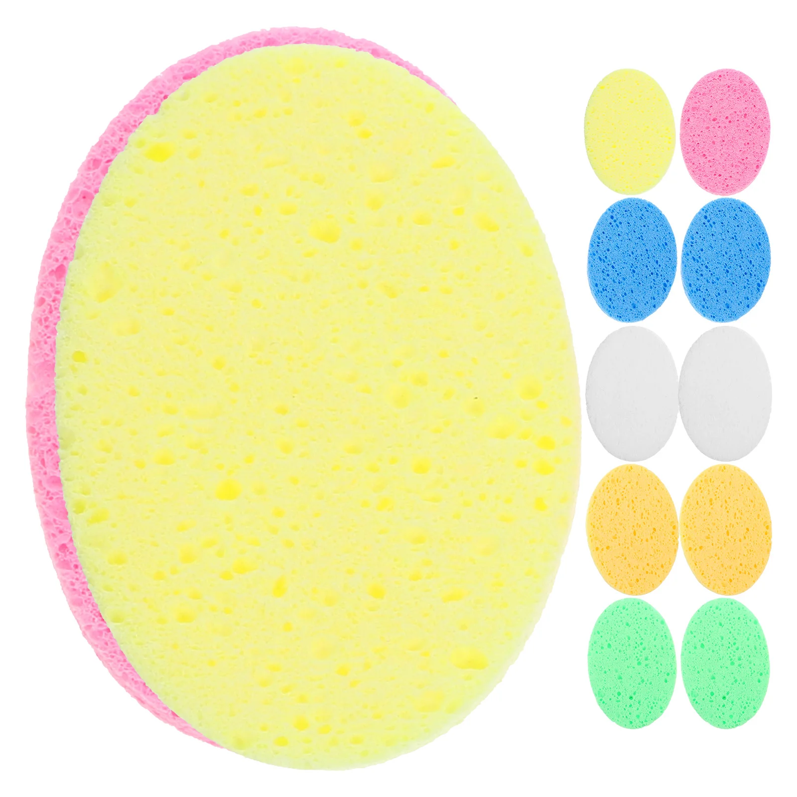 

12 Pcs Cleaning Sponge Face Wash Make up Espojabon Exfoliante Wood Pulp Makeup Removing
