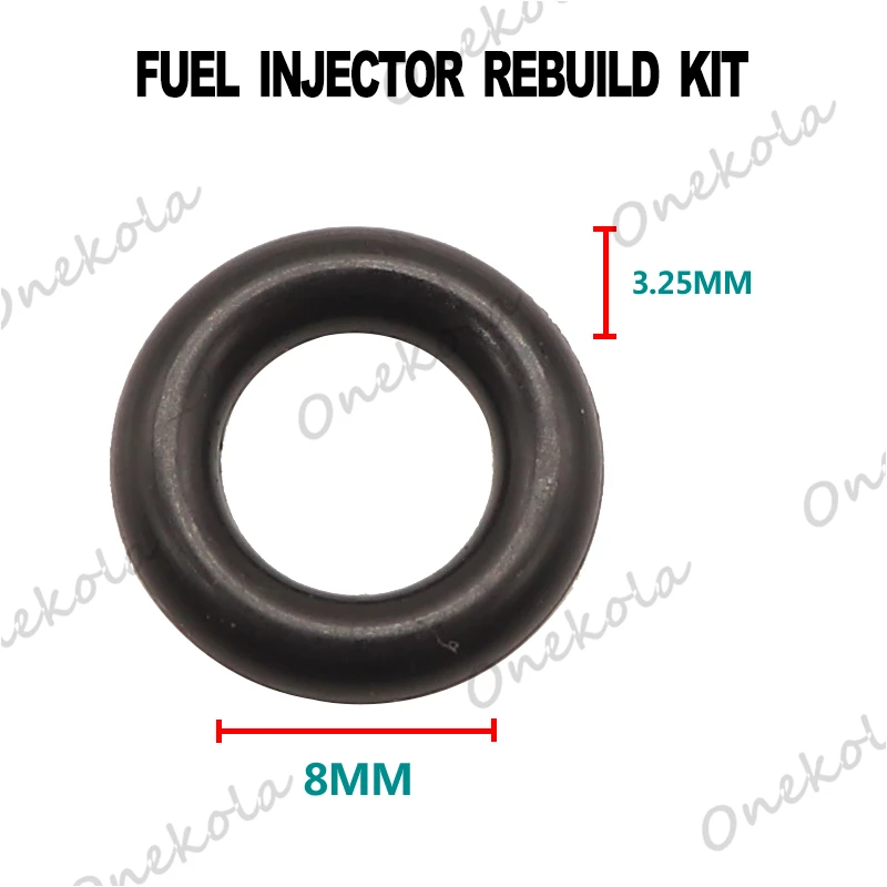 100pieces Fuel Injector Lower Orings Rubber Seal 14.5*3.25*8mm For Bmw