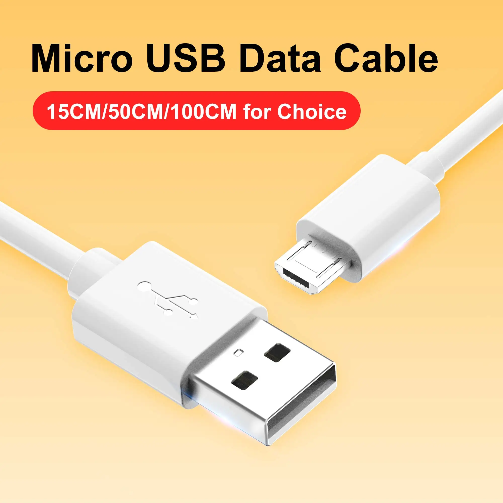 Micro USB Data Cable 100CM 50CM 15CM For Microbit Board Programming Andriod Phones