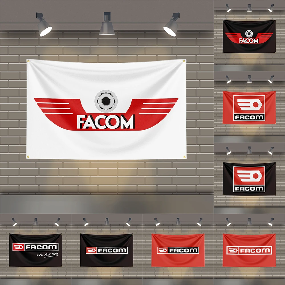 

3x5 Ft Facoms Tool Flag Polyester Printed Tools Flags for Room Garage Decor