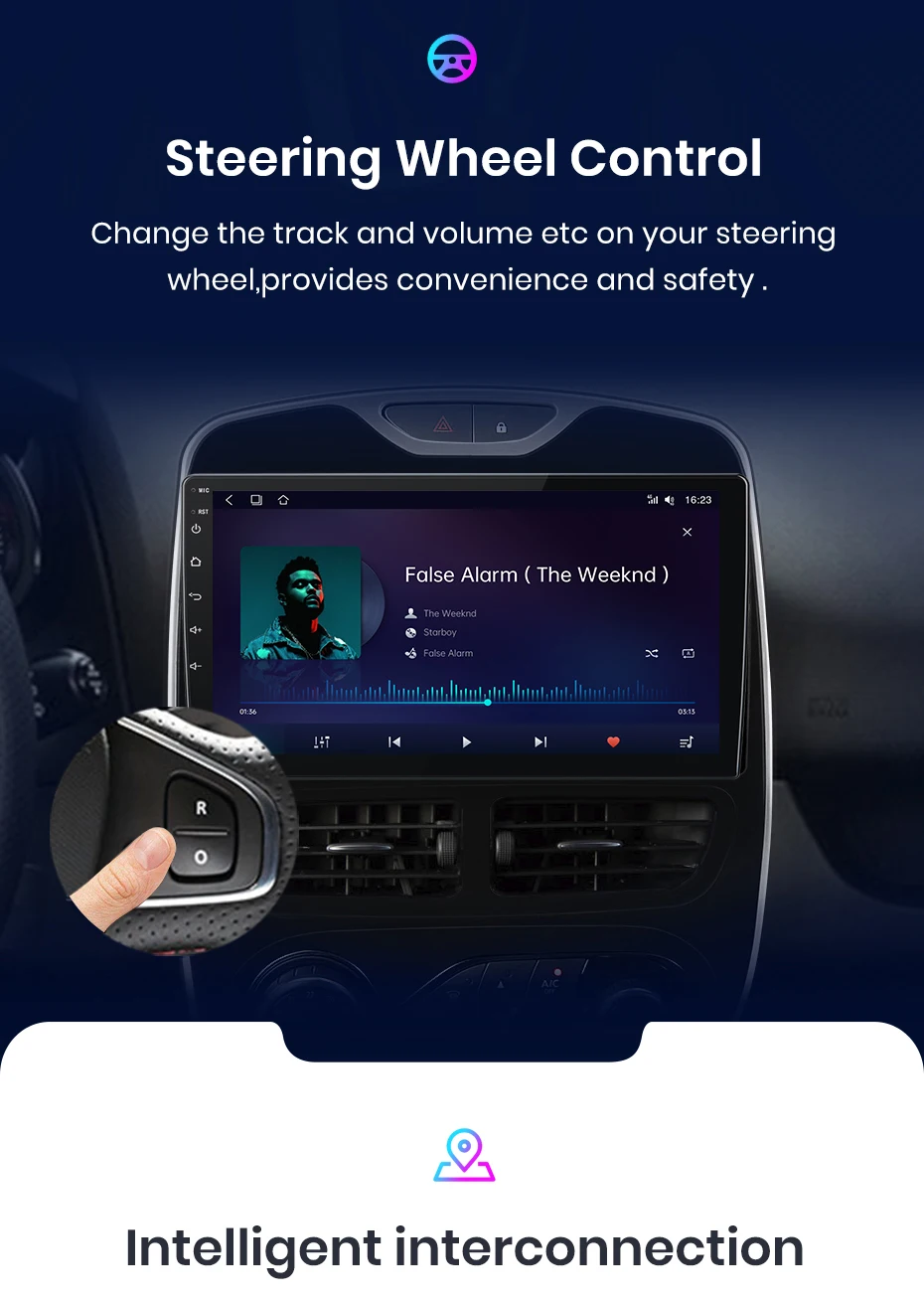 Junsun V1 AI Stimme Wireless CarPlay Android Auto Radio für Renault Clio 4 2012-2016 4G Auto Multimedia GPS 2din autoradio WIFI – Detail 13