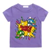 70s 80s Arcade Game Cute Bubble Bobble T-Shirt Kids 100% Cotton Short Summer Short Sleeve Casual Clothes Tee-shirt High Quality 6