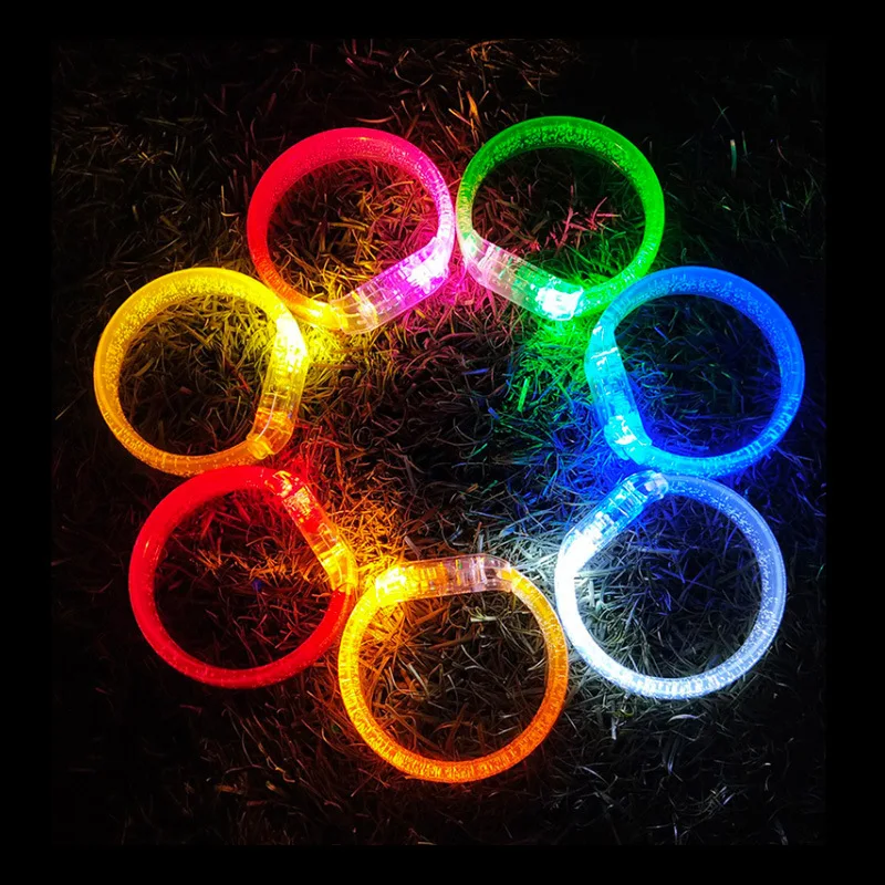 Description Picture 3 of itemLED Light Up Bracelets Personalized Customized Glow Wristband Luminous Bracelet Glow In The Dark Party Supplies for Kids Adults