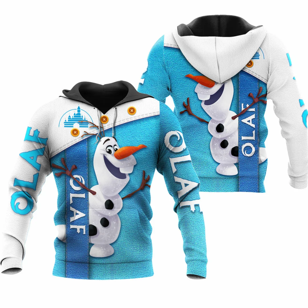 Disney gefroren olaf 3d gedruckt Hoodie Herren Damen lässig