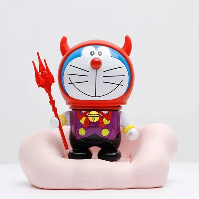 BALODY Doraemon Building Blocks Kawaii Night Light DIY Calendar Desktop Ornaments Car Number Ornaments Christmas Birthday Gifts