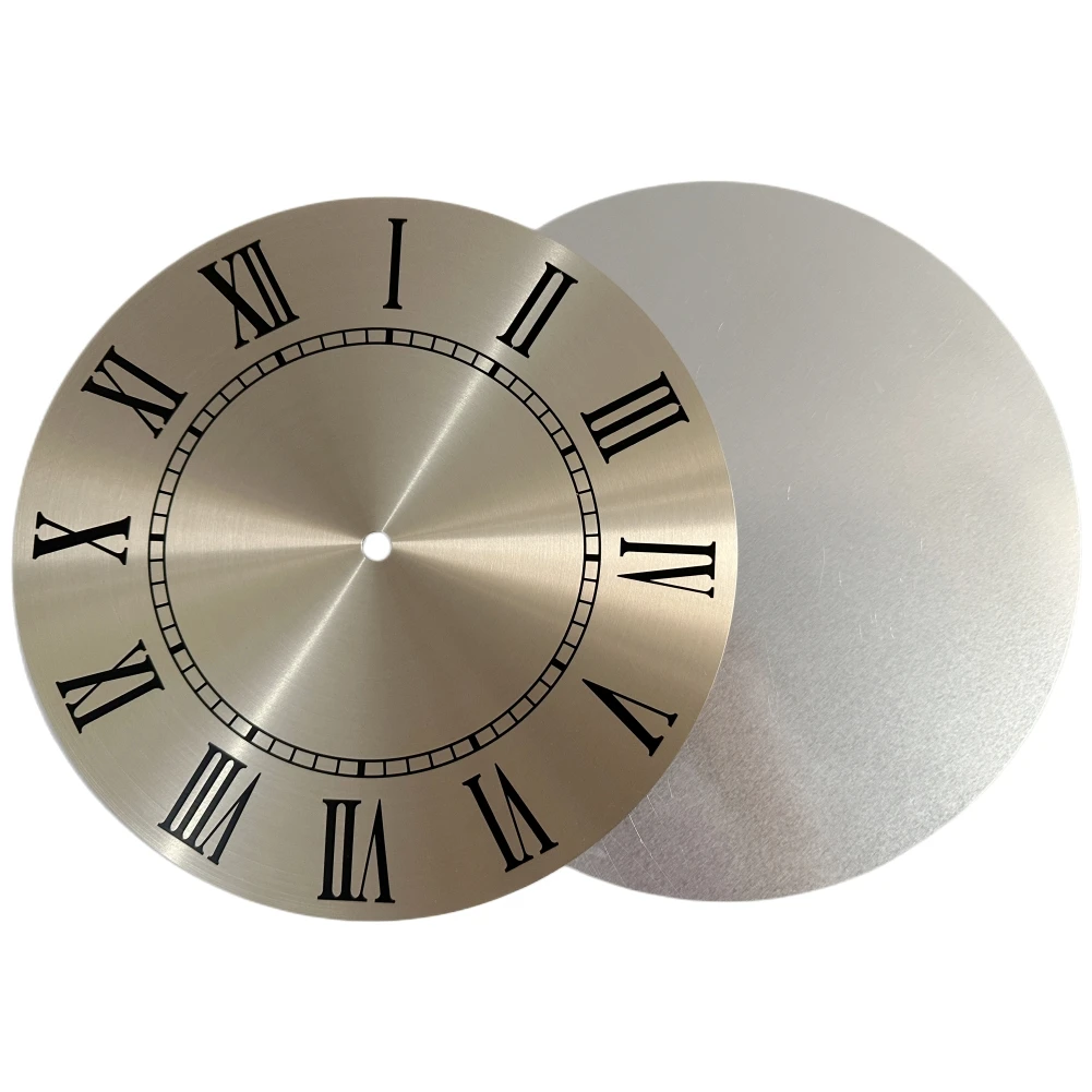 

9.5 Inch 243mm Aluminium Metal Wall Clock Dial Face Replacement Roman Numeral For Large Wall Clocks Home Decoration