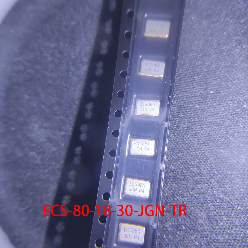 10PCS/LOT ECS-80-18-30-JGN-TR SMD5032 8MHZ Crystal Oscillator New and Original