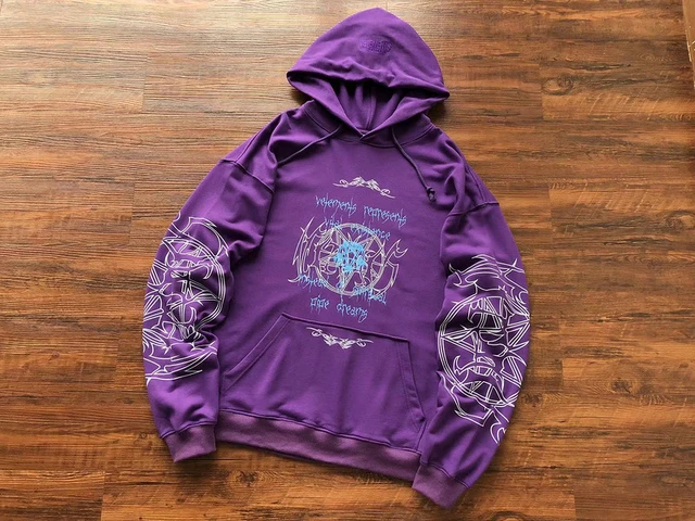 New Sanskrit Vetements Hoodie Men Women Oversized Embroidered Black Purple  Sweatshirts VTM Pullovers - AliExpress