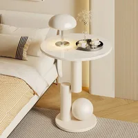 Table d'appoint créative de style crème, petite table ronde pour salon, table basse créative ou petite table ronde pour salle à manger. 5