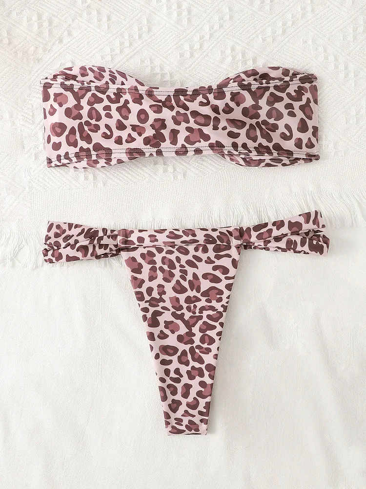 ĵ Ʈ Ű   Bandeau Bikini Set ġ  Ű 2022 Biquinis Feminino  ġ