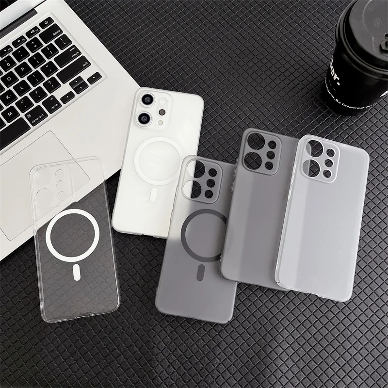 Ultra Clear Slim Matte Translucent Magnetic Case