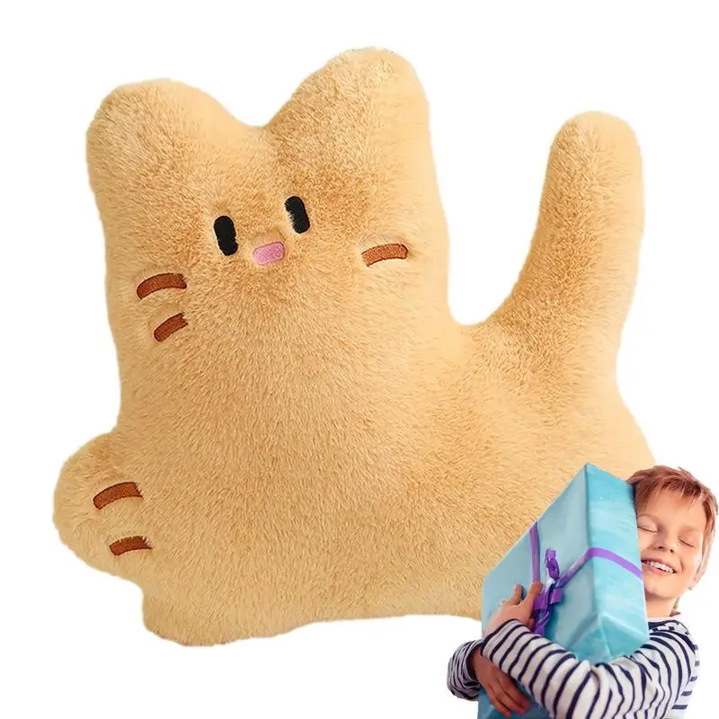 Cat Plush Pillow Lovely Cat Fluffy Stuffed Toy 15inch Soft Animals Toy Playtime Plush Animals Interesting And Rich Animals For кресло бескаркасное маша и медведь playtime