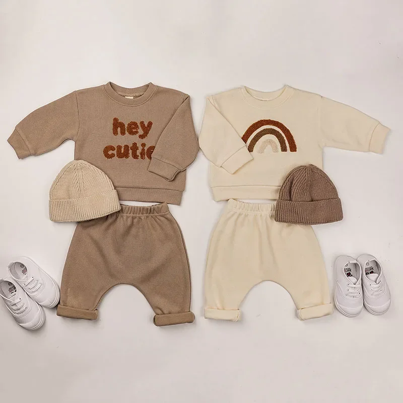 Autumn Baby Sports Suit Cotton Sweatshirt Sweatpants