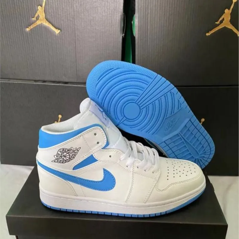 

Sports Outdoor Sneakers Nike Air Jordan 1 Original Men's Basketball Shoes Original Women High-top Comfortable 555088-140