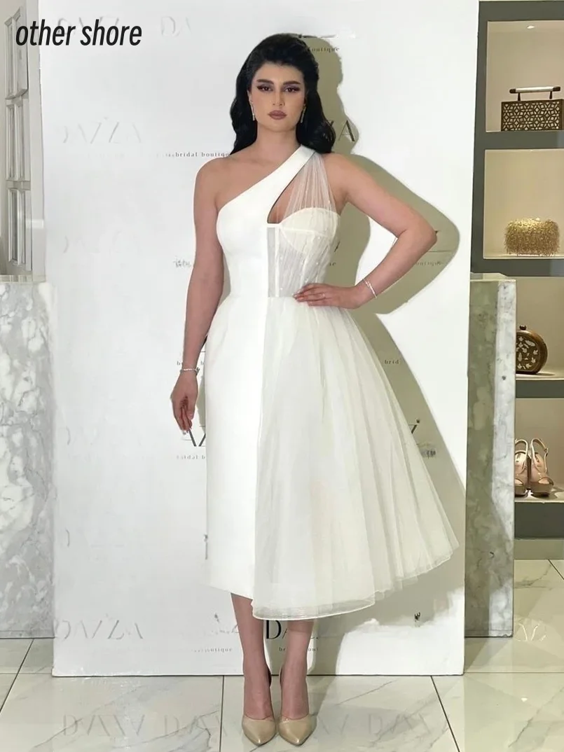 

Other Shore Elegant Vintage Sexy Ivory Lace Ruffle One Shoulder A-Line Customize Formal Occasion Prom Dress Evening Party Gowns