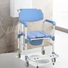 Powered Patient Lift Transfer Chair With Commode Foldable Bedside Commode Chair With Wheels Toilet 1