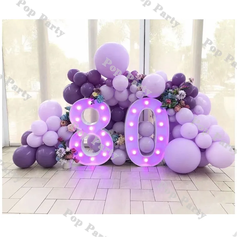 102pcs Macarron Purple Lavender Balloon Garland Kit Violet Balloon Garland  Arch Banner For Birthday Baby Shower Wedding Decor - Ballons & Accessories  - AliExpress