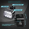 BUCKLOS Bicycle Rear Light Front Light 1100mAh LED COB Waterproof Bike Lamp USB Rechargeable Mtb Road Bike Taillights Bike Parts 5