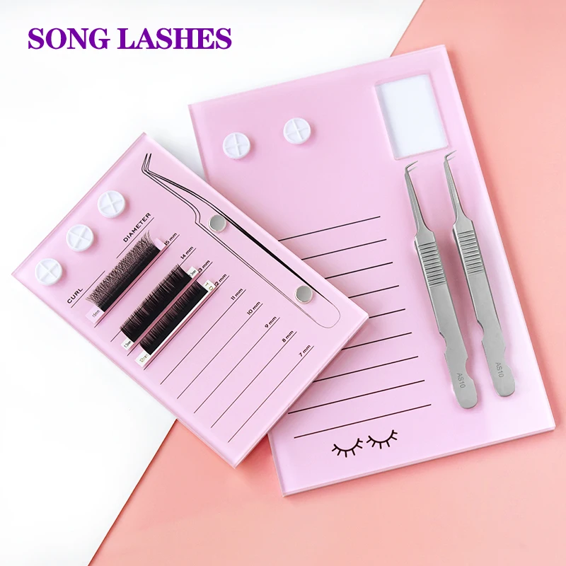 Songlash 속눈썹 연장 혼합 트레이, 속눈썹 정리, 타일, 속눈썹 보드, 미용..