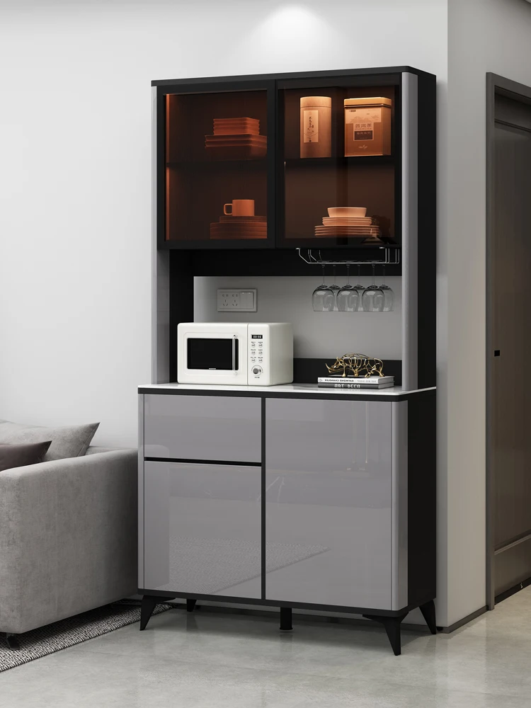 

Modern simple solid wood sideboard wine cabinet