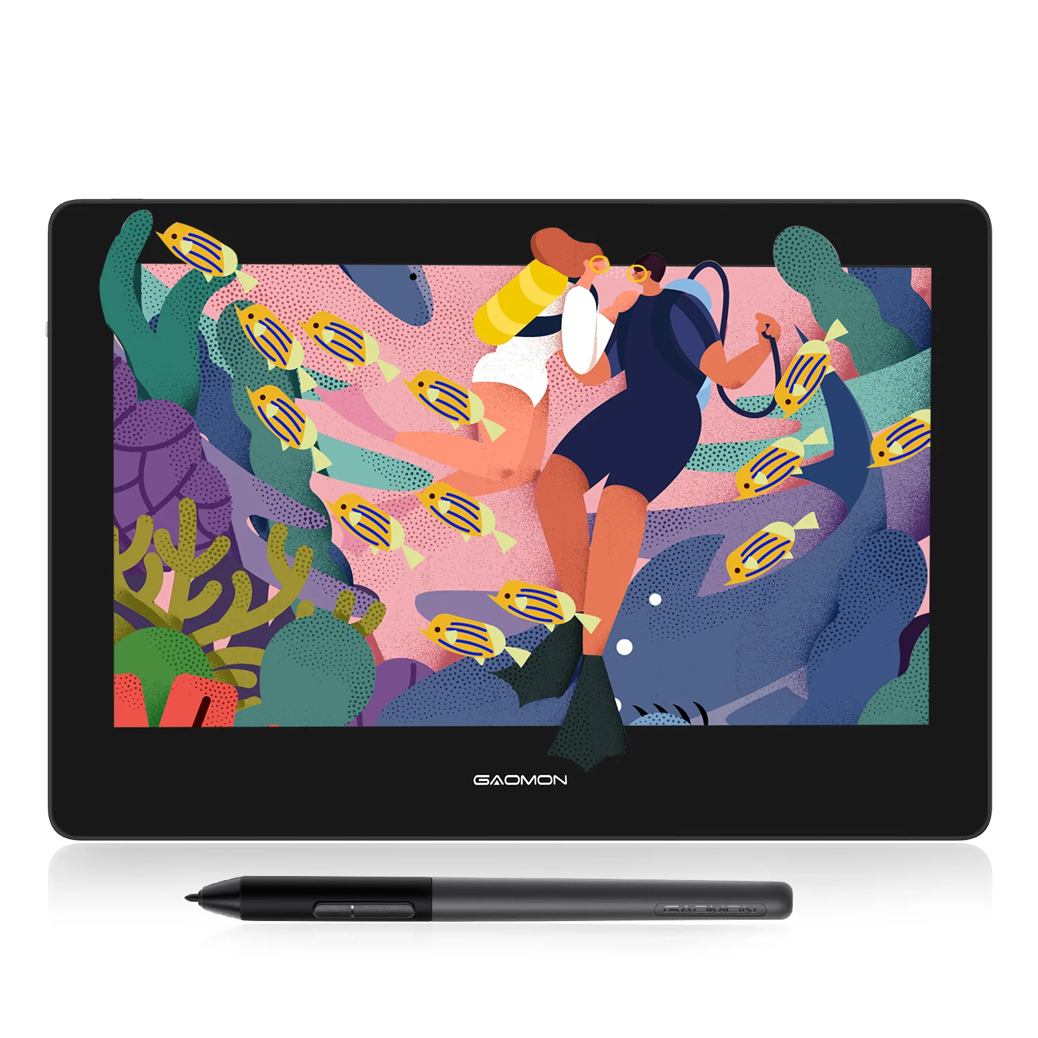 Gaomon Pd1320 13.3inch Digital Graphics Tablet Monitor Full Laminated