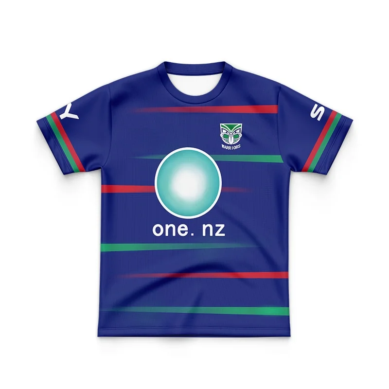 thumbnail image 1 of Réplica de la camiseta de los New Zealand Warriors para hombre 2024 para niños (nombre y número personalizados), 1 of 4