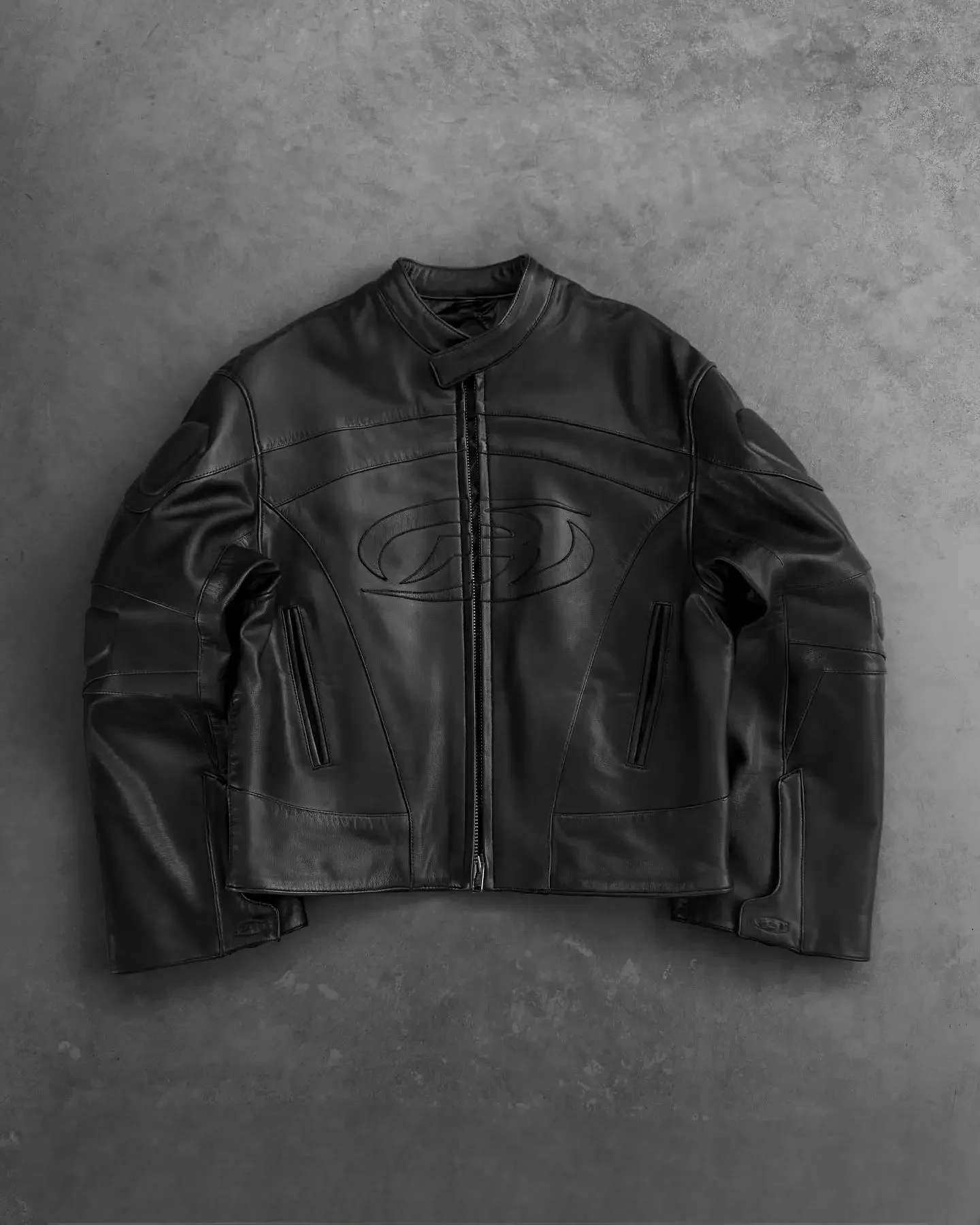 ジャケット・アウター archive grunge leather jacket y2k black Y2K archive leather jacket S grunge punk
